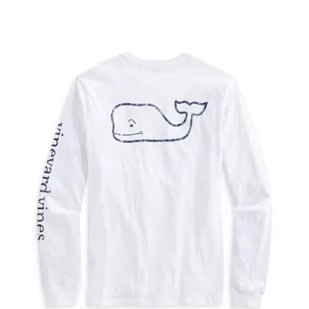 Vineyard Vines long sleeved garment dyed vintage whale tee - Picture 2 of 5